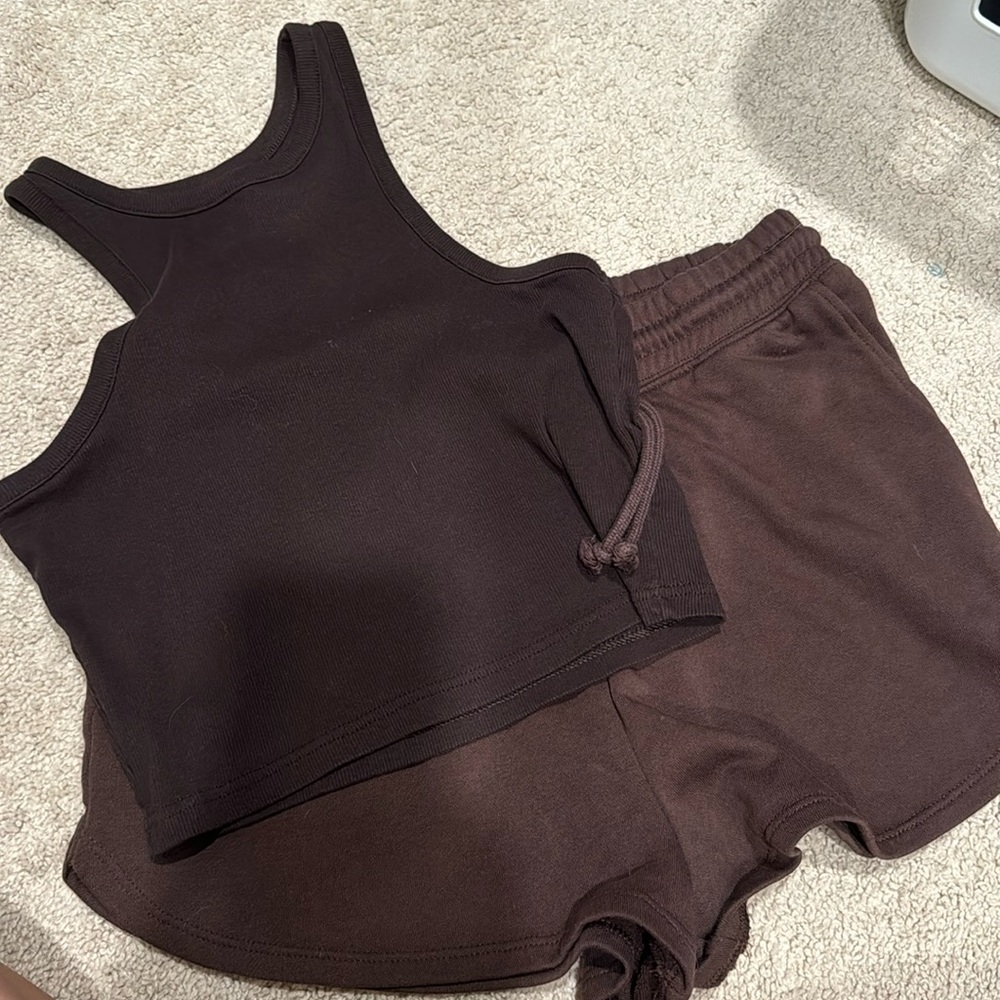 H&M brown lounge set